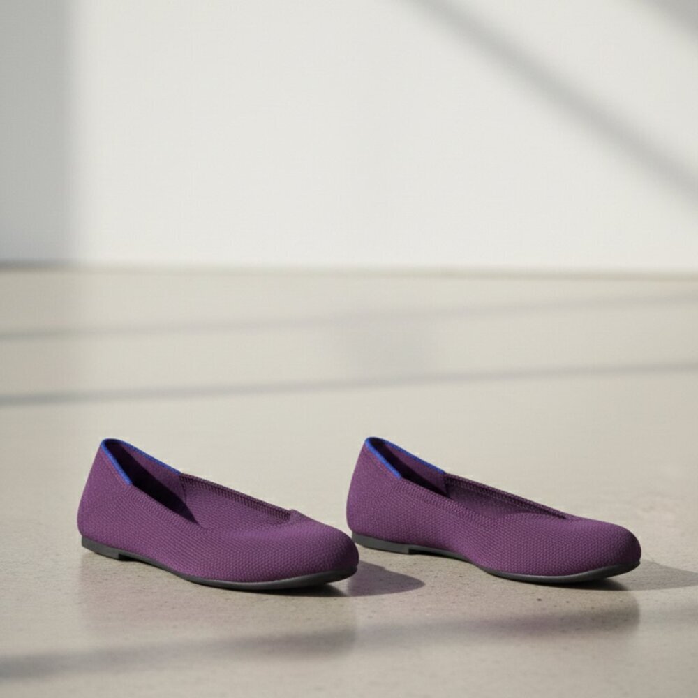 Rothy's Purple Flats with Blue Accent - Picture 3 of 8